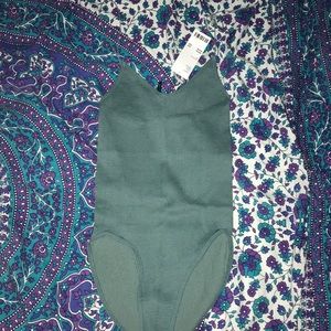 Teal small urban outfitters bodysuit.